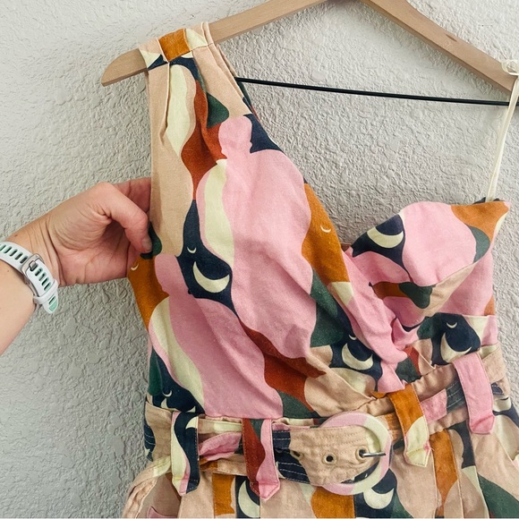 FARM Rio Abstract One-Shoulder Jumpsuit - Picture 6 of 16